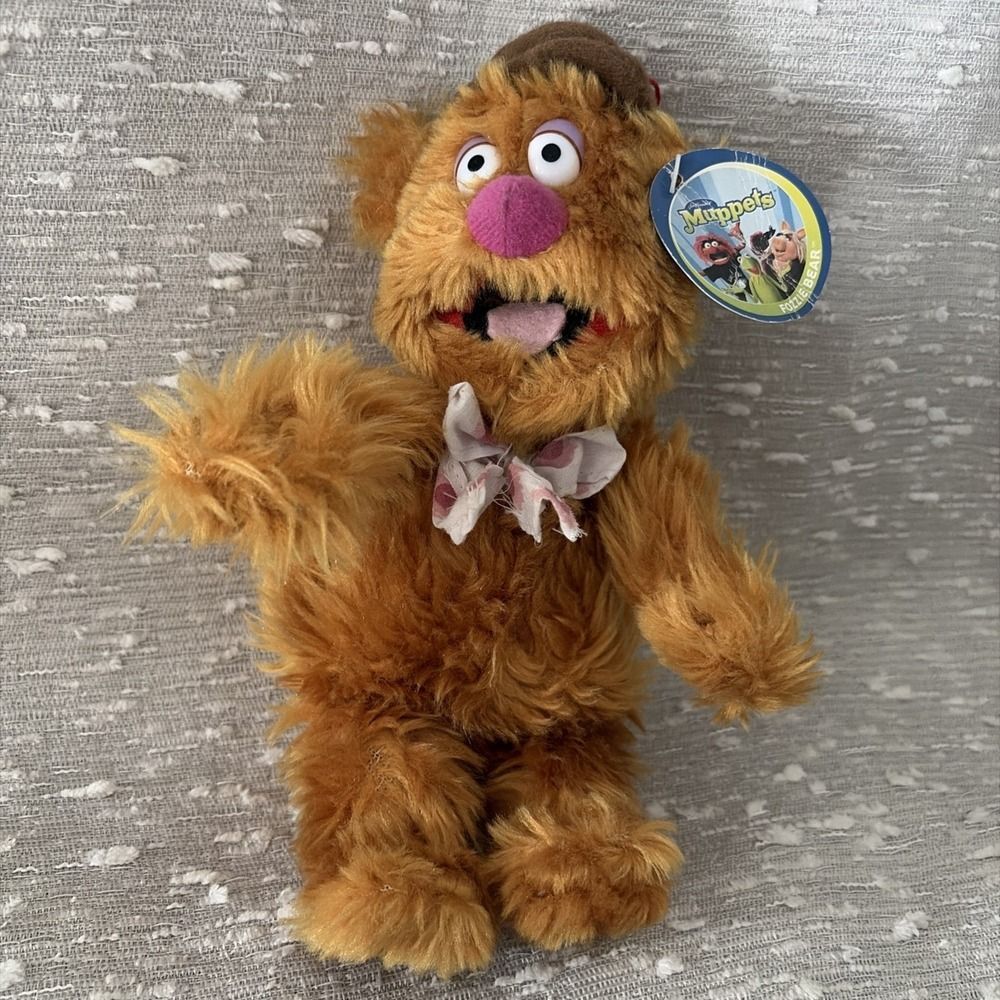 The Muppets Fozzie Bear Plush Nanco Stuffed Doll Jim Henson Toys 15"